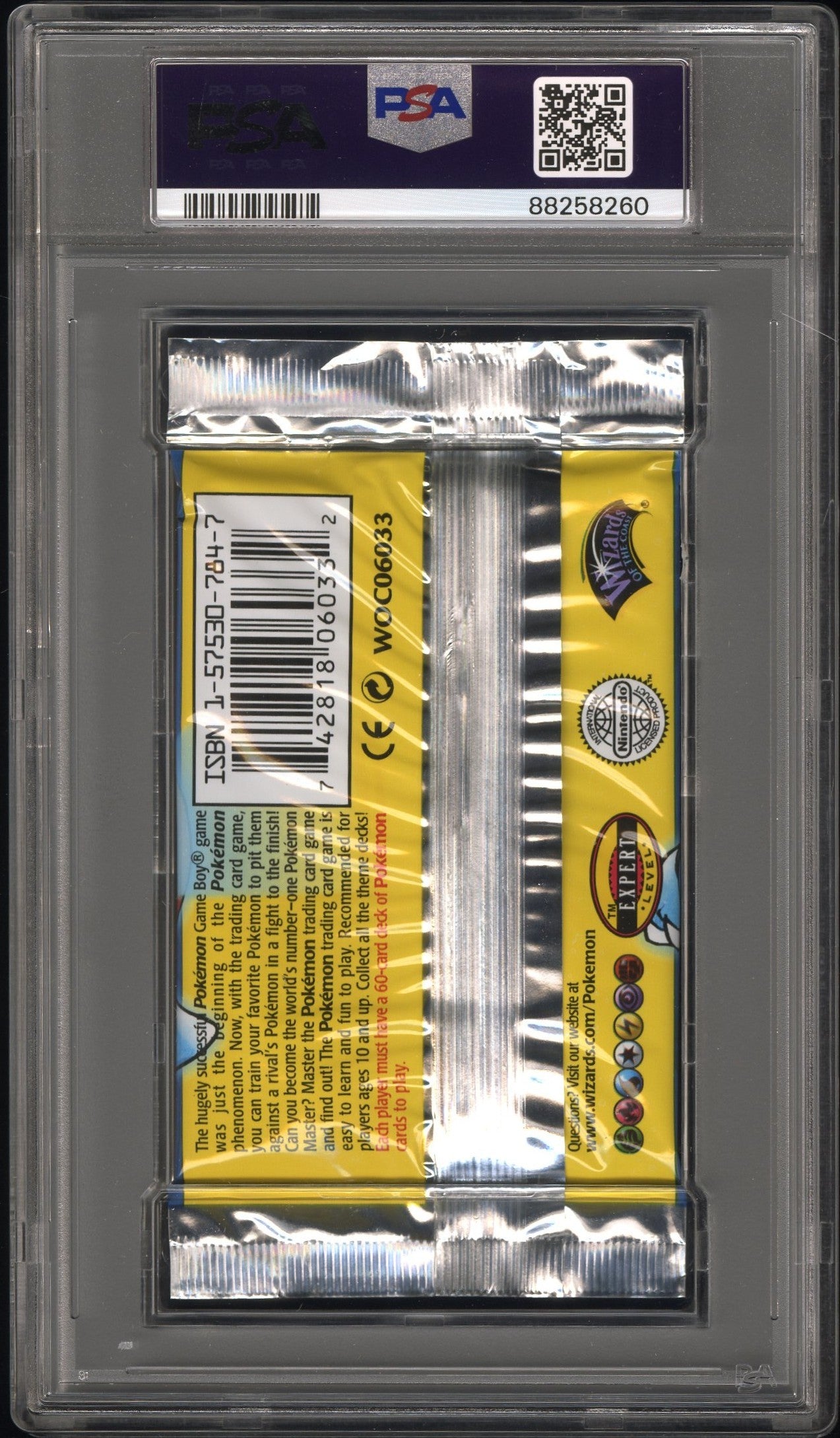 PSA 09 Pokemon 4th Print Base Set Pack 1999-2000 Blastoise Artwork