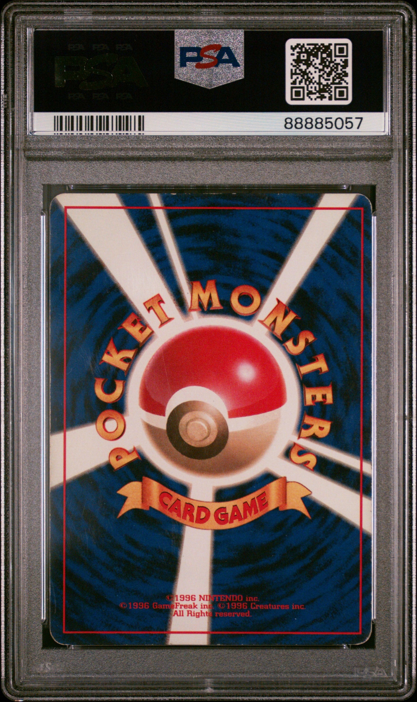 PSA 06 Japanese Pokemon NO RARITY SYMBOL 1996 Base Set Poliwrath Holo #062