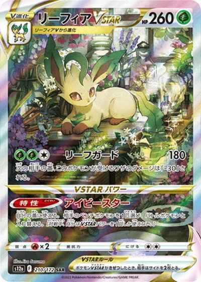 Leafeon V SAR 210/172 (Grade:A)